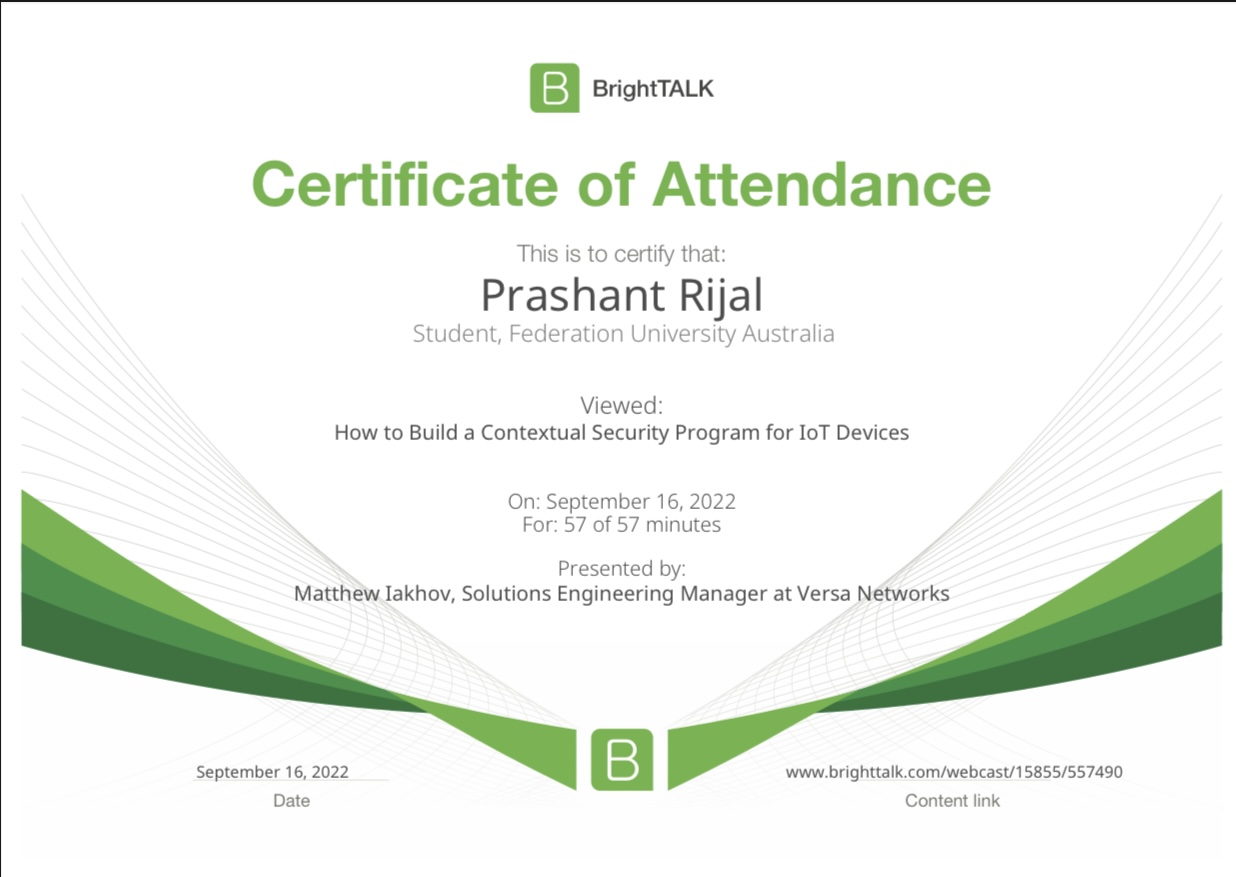 Certification 1